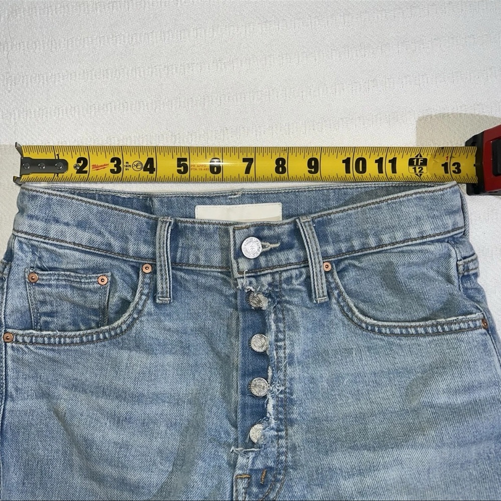 MOTHER Light Wash Wide Leg Flare Jeans - Picture 13 of 14